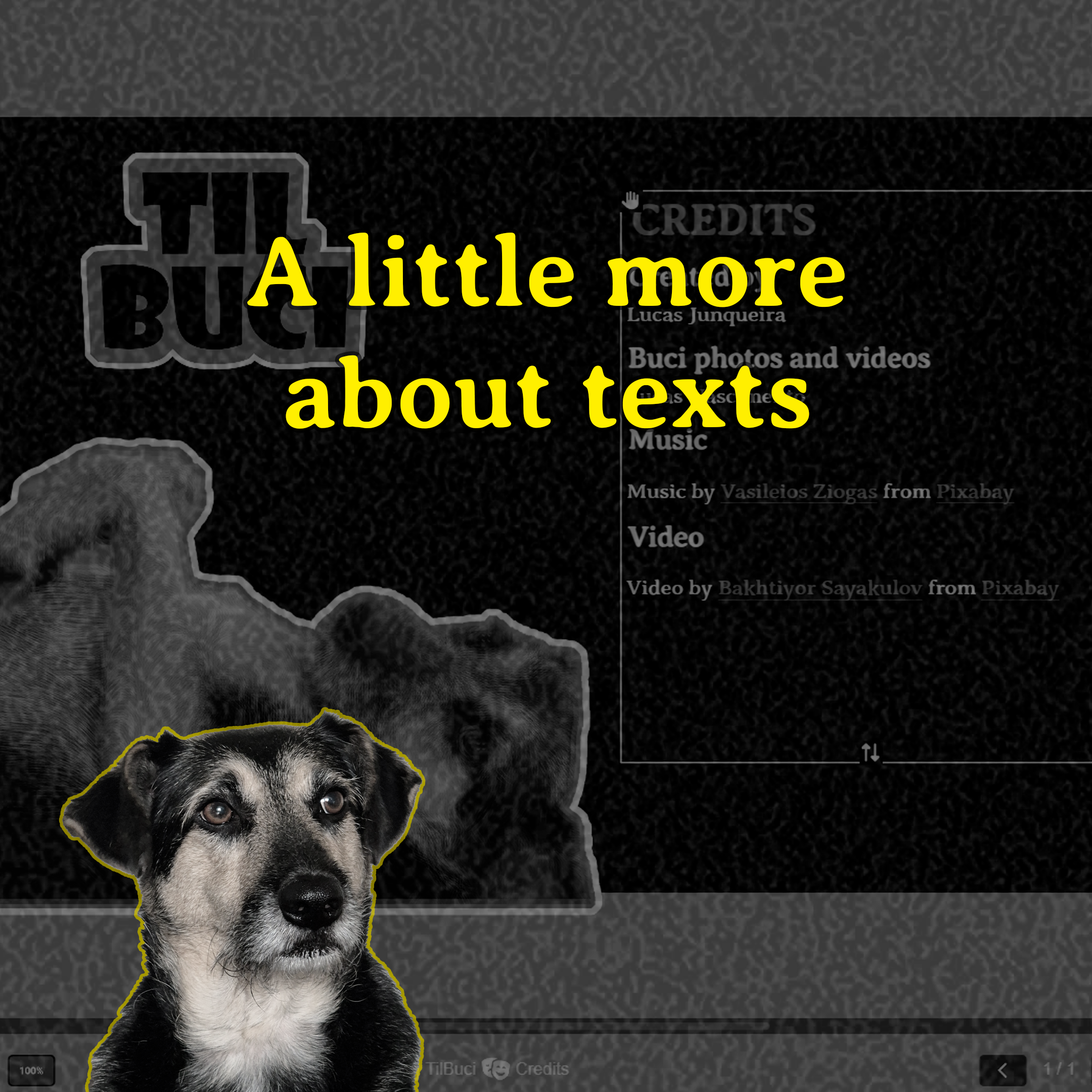 A little more about texts – TilBuci