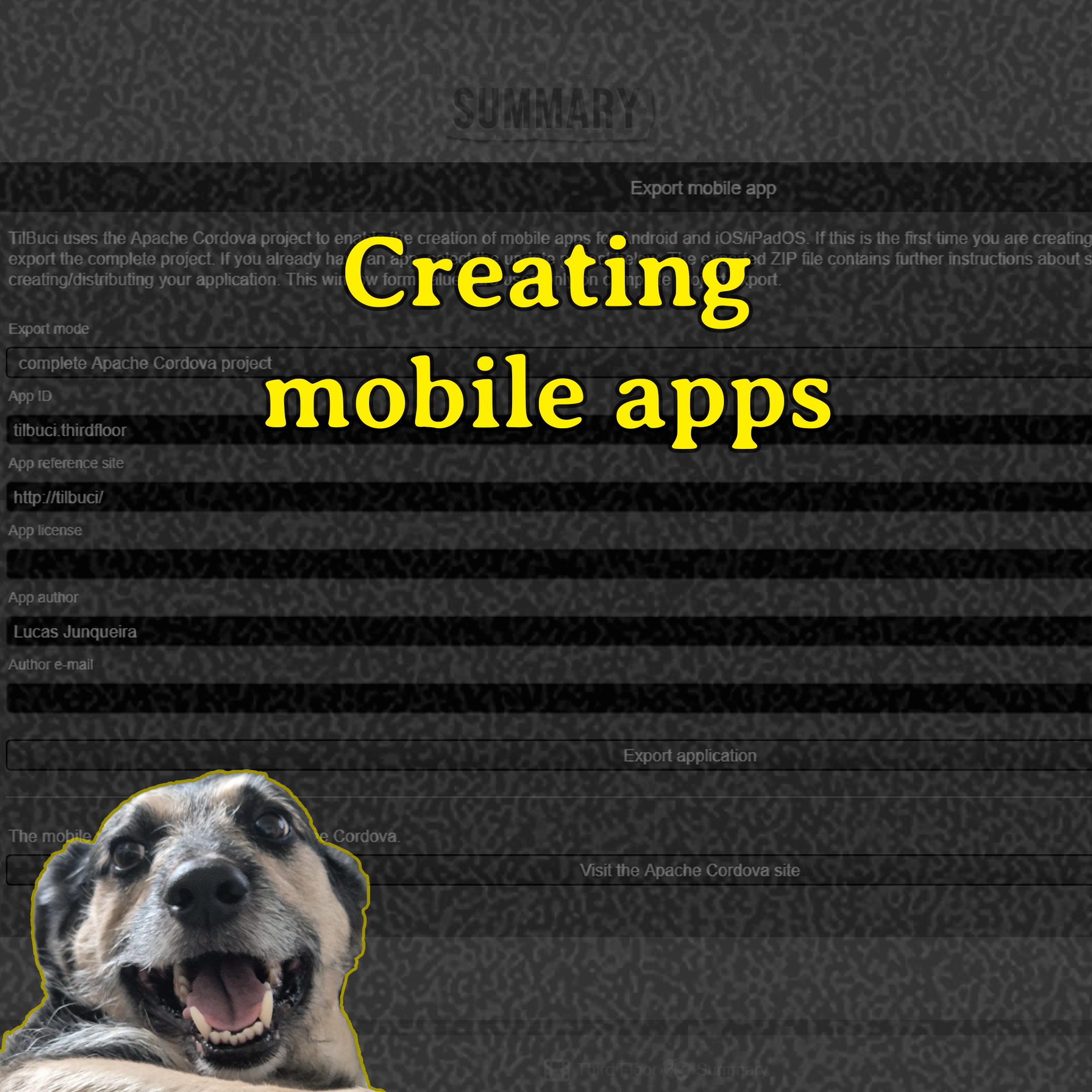 Creating mobile apps – TilBuci