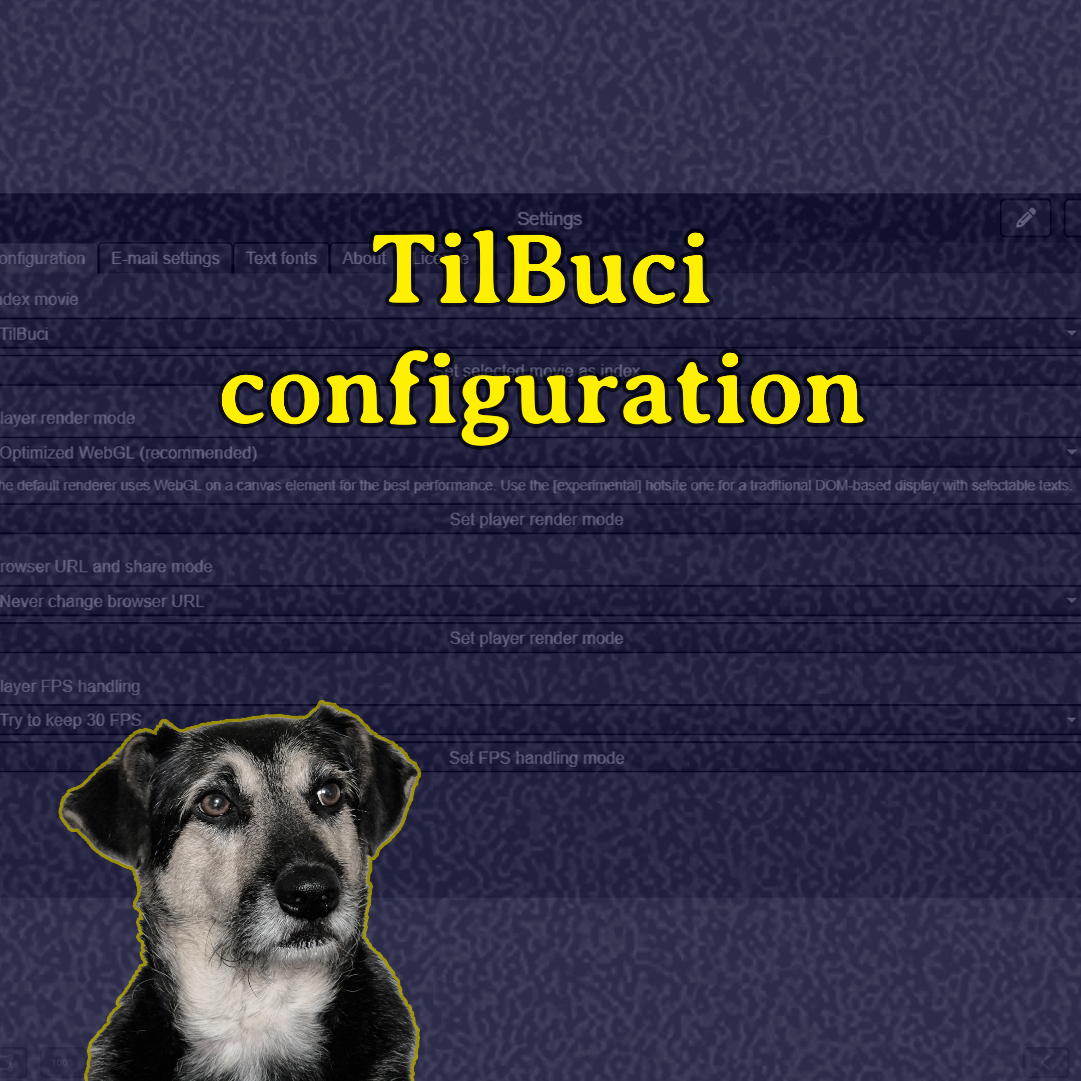 TilBuci configuration – TilBuci